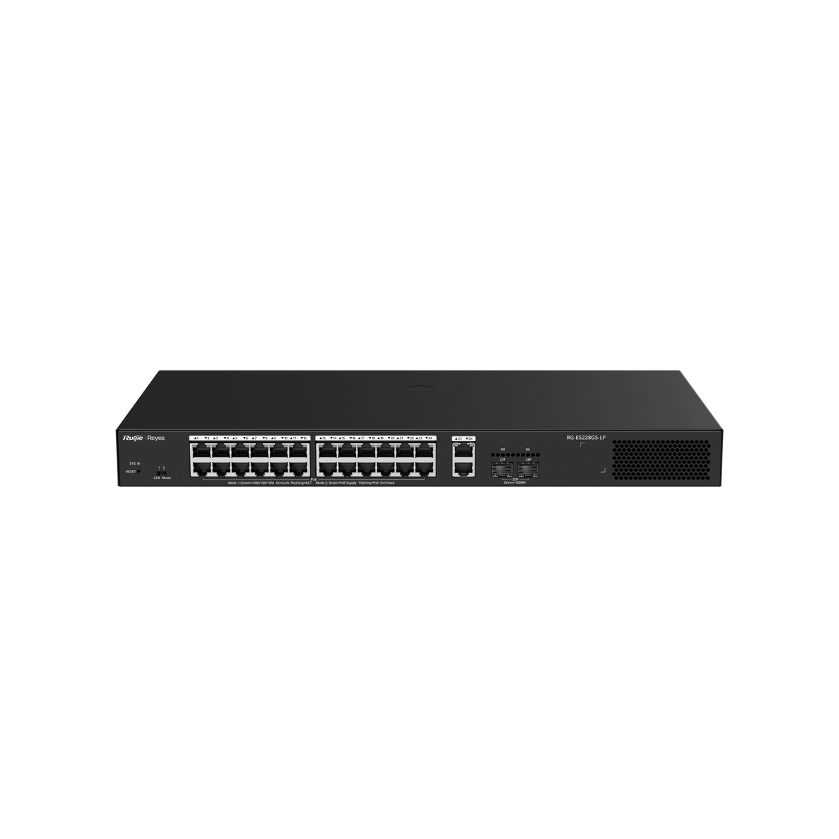 Ruijie RG-ES228GS-LP 28-Port Gigabit Smart Cloud Managed PoE Switch