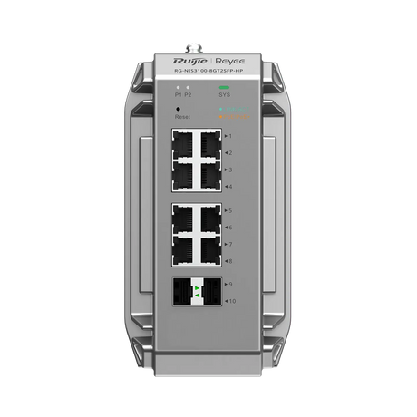 Ruijie RG-NIS3100-8GT2SFP-HP Industrial-Grade Managed PoE+ Switch