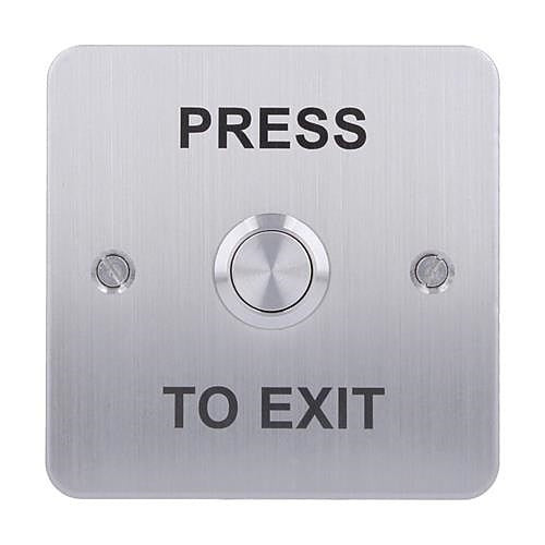 CDVI RTE-SF steel exit button, silver