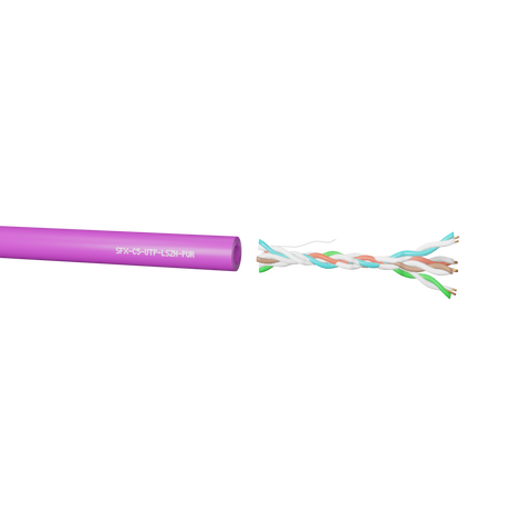 SFX Cables SFX/C5-UTP-LSZH-PUR-305 Category 5e 4 Pairs UTP LSZH Data Cable