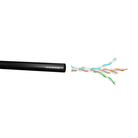 SFX Cables SFX/C5-UTP-PE-BLK-1000 Category 5e UTP PE Data Cable