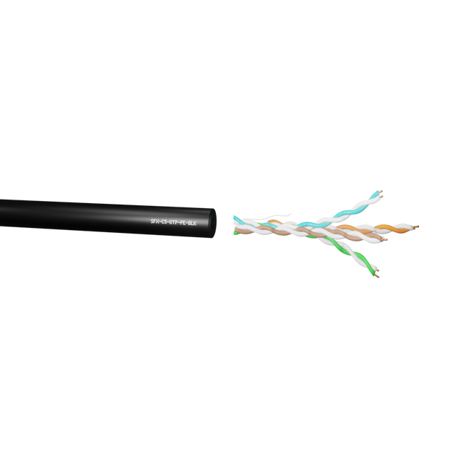 SFX Cables SFX/C5-UTP-PE-BLK-1000 Category 5e UTP PE Data Cable