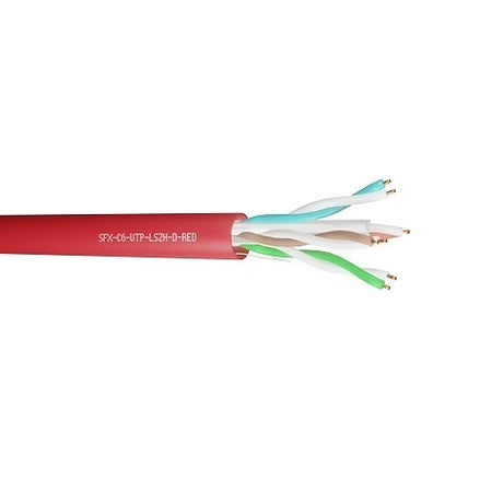 Securi-Flex SFX/C6-UTP-LSZH-D-RED-305 data cable