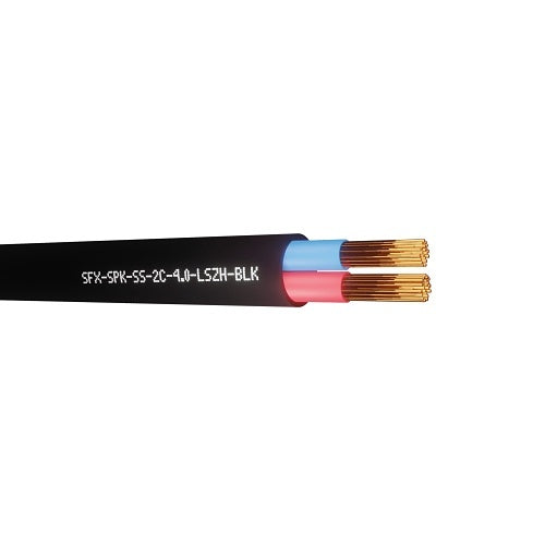 Securi-Flex SFX/SPK-SS-2C-4.0-LSZH-BLK-100 speaker cable