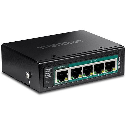TRENDnet TI-B541 powered din-rail switch