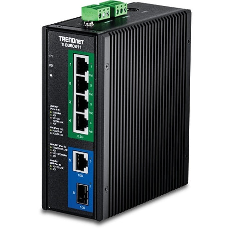 TRENDnet TI-BG50611 PoE++ din-rail switch