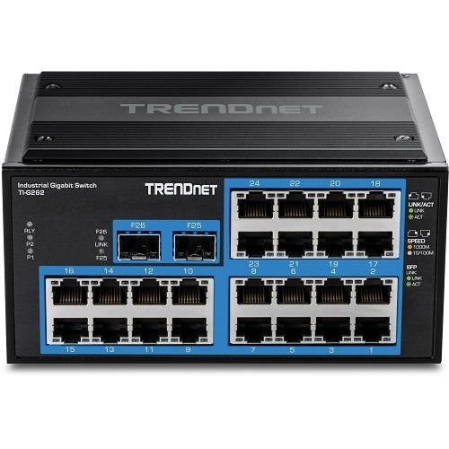 TRENDnet TI-G262 gigabit din-rail switch