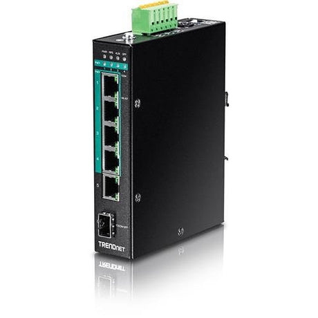 TRENDnet TI-PG541 PoE+ din-rail switch