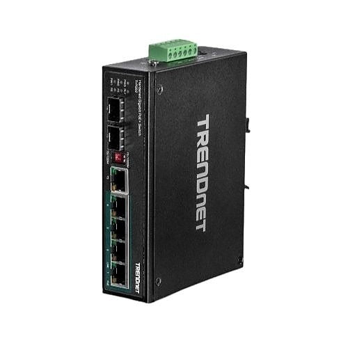 TRENDnet TI-PG62 PoE din-rail switch