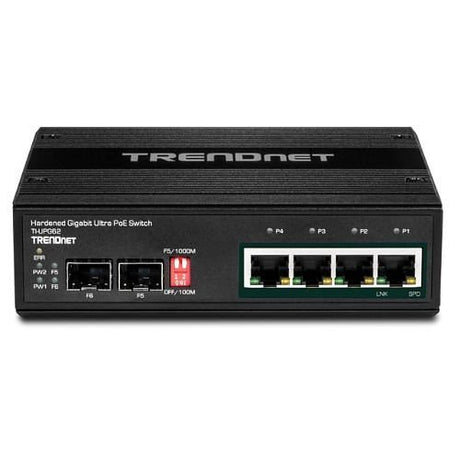 TRENDnet TI-UPG62 PoE din-rail switch