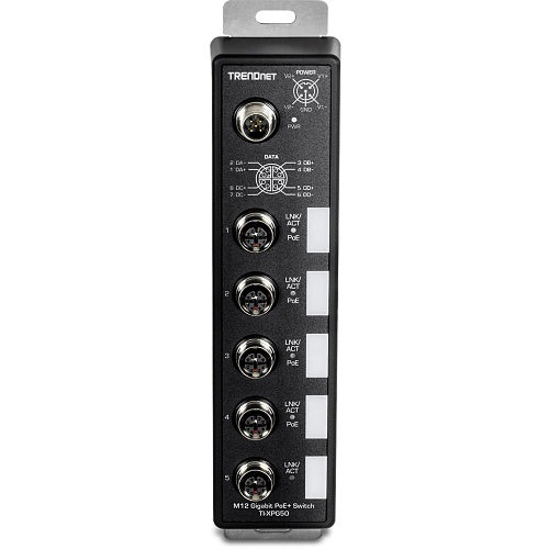 TRENDnet TI-XPG50 PoE+ railway switch