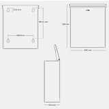 Wall-Mounted Waste Bin TSL.910