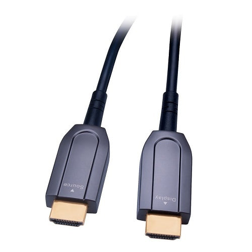 Vanco UHDFIB200P A/V cable, black