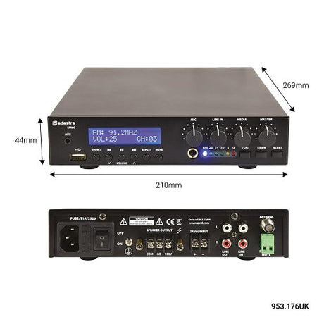 Adastra UM60 mixer for commercial audio
