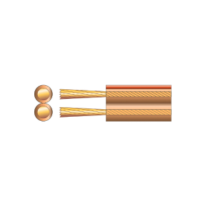 Mercury: 807.047UK, Economy Transparent Speaker Cable, 2 Core, 100m, Copper Clad Aluminium