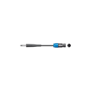 QTX: 190.176UK, Essential Speaker Lead, 6.3mm Mono Jack Plug, 6.0m, Anti-Tangle Jacket