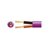 Mercury: 807.096UK, Hi Flex Double Insulated Low Smoke Speaker Cable, 2x0.75mm, 100m, 2 Reels, Purple LSZH, 6A Max