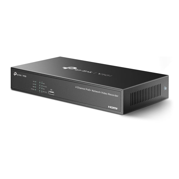 TP-Link VIGI 4-Channel PoE+ Network Video Recorder – 4K HDMI Output, 80Mbps Bandwidth | SKU: VIGI NVR1004H-4P