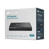 TP-Link VIGI NVR2016H – 16 Channel 4K PoE Network Video Recorder | 20TB Storage, 16-Channel Playback, H.265+ | SKU: VIGI NVR2016H