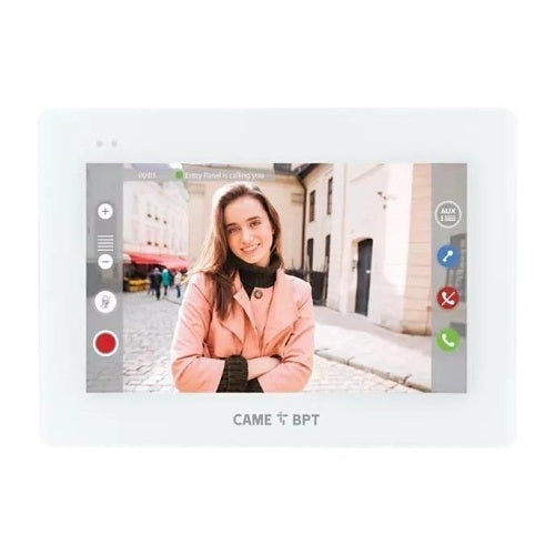 CAME XTS/5IP WH full-touch video intercom