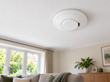 Aico Ei660iRF shown at a living-room ceiling.