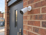 Ajax BulletCam 79028.217.WH1 installed in British independent shop service entrance.