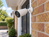 Ajax BulletCam HL • 5MP 4mm • White installed in British townhouse porch.