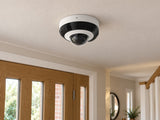 Ajax DomeCam Mini • 5MP 2.8mm • White installed in British home entrance hallway.
