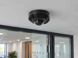 Ajax DomeCam Mini • 5MP 4mm • Black installed in British small office corridor.