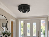 Ajax DomeCam Mini • 8MP 4mm • Black installed in British home hallway.