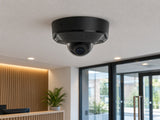 Ajax DomeCam Mini HL • 5MP 4mm • Black installed in modern British office reception.