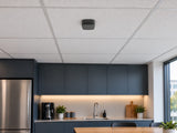 Ajax FireProtect 2 SB Heat in a tidy office kitchenette with a 600 mm modular ceiling.