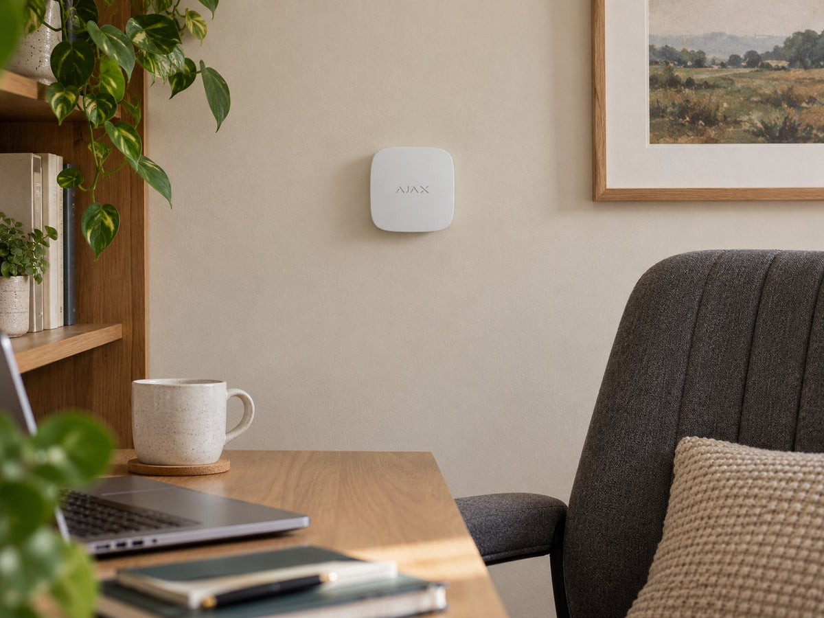 Ajax LifeQuality 52273.135.WH1 installed in British home office.