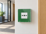 Ajax Manual Call Point • Green installed in dry office corridor.