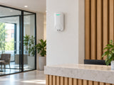 Ajax Superior MotionProtect G3 installed in modern office reception.