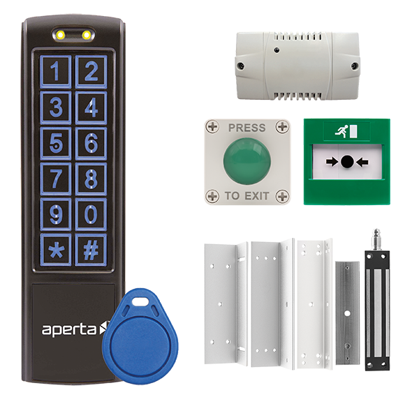 Aperta EZT3KXTB Single Door External Keypad Kit, Black