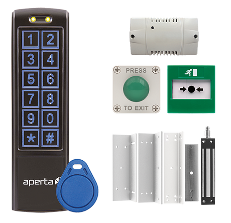 Aperta EZT3KXTB Single Door External Keypad Kit, Black
