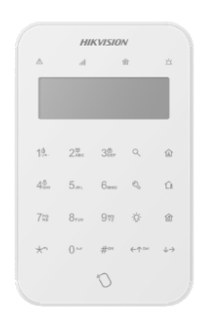 DS-PK1-LT-WE Wireless LCD RFID Keypad, AX Pro (868 MHz) DS-PK1-LT-WE – WME