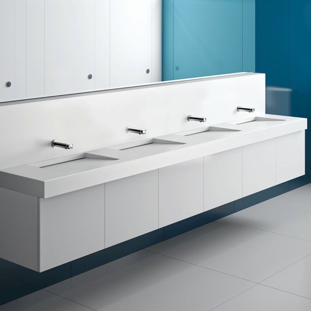 741500 DELABIE TEMPOSOFT 2 Wall Mounted Soft Touch Time Flow Tap
