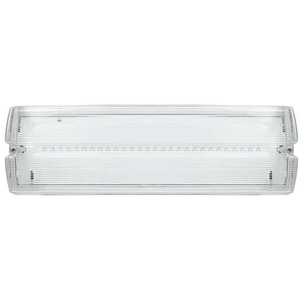 Duceri D1011SWH Emergency Bulkhead 5W LED IP65 Lithium Battery Switchable Self-Test White