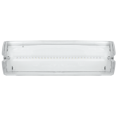 Duceri D1011SWH Emergency Bulkhead 5W LED IP65 Lithium Battery Switchable Self-Test White
