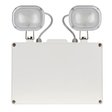 Duceri D1101SWH Emergency Twin Spot 6W LED IP40 Lithium Battery Switchable Self-Test White