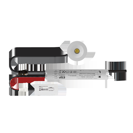 Duceri D2413SWH Emergency Downlight 5W LED IP20 Open Lens Lithium Battery White Switchable Self-Test Bezel
