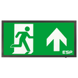 Duceri D120UBK Emergency Surface Exit Box 3W LED IP20 Up Legend Maintained Black