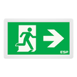 Duceri D121AWH Emergency Slimline Exit Box 3W LED IP20 Legends Maintained White