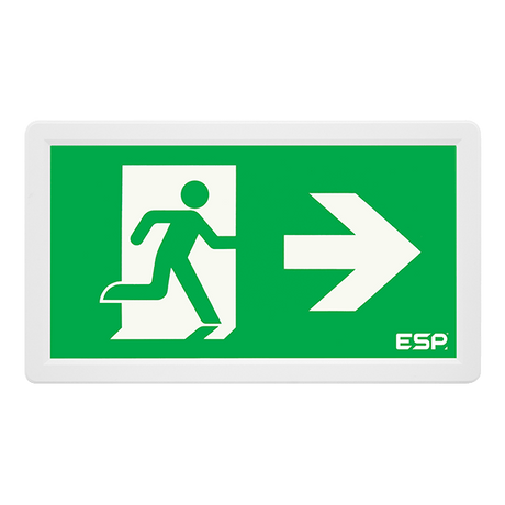 Duceri D121AWH Emergency Slimline Exit Box 3W LED IP20 Legends Maintained White
