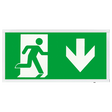 Duceri D520DWH Emergency Self-Test Exit Box 3W LED IP20 Down Legend Maintained White