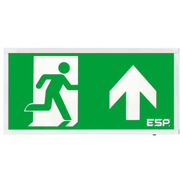 Duceri D520UWH Emergency Self-Test Exit Box 3W LED IP20 Up Legend Maintained White