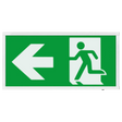Duceri EMDLED3WMEXBOXL-CL Emergency Exit Box Left Legend 3W LED IP20 Maintained White