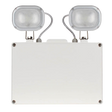Duceri D1102SWH Emergency Twin Spot 9W LED IP65 Switchable Self-Test White